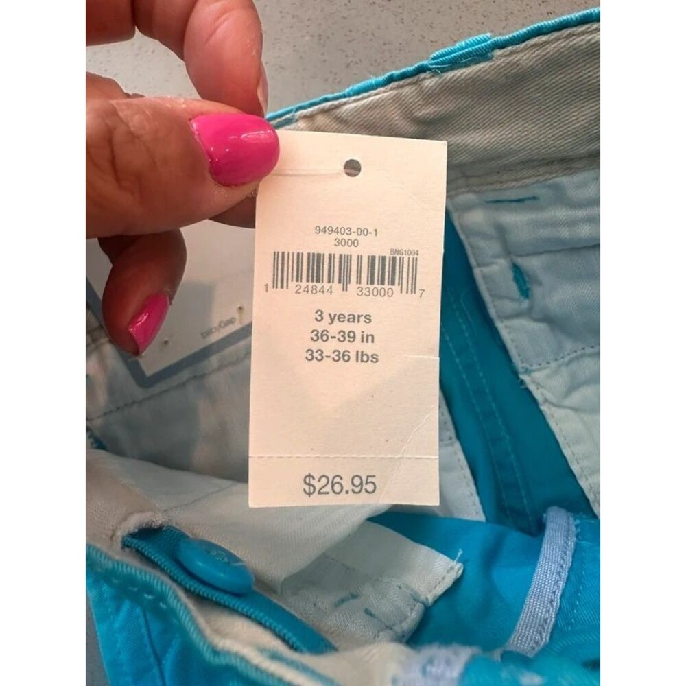 Brand New with Tag! Baby Gap Teal Toddler Shorts Size 3 - Picture 6 of 7